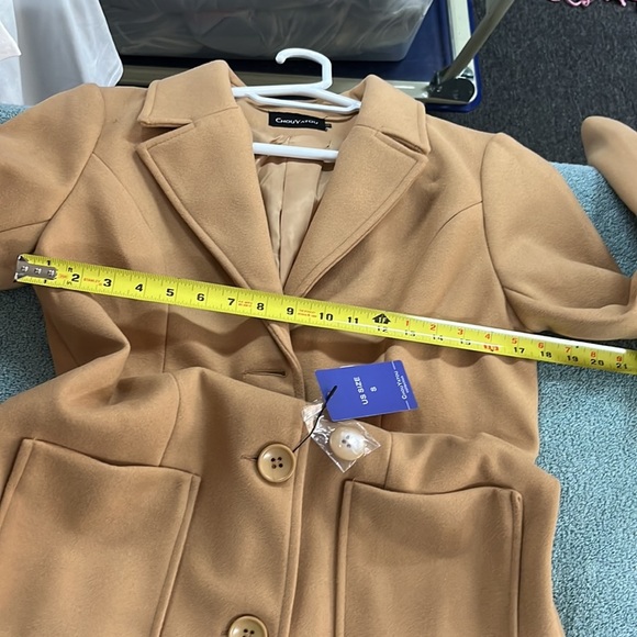 CHOUYATOU wool blend long coat. - Picture 5 of 5